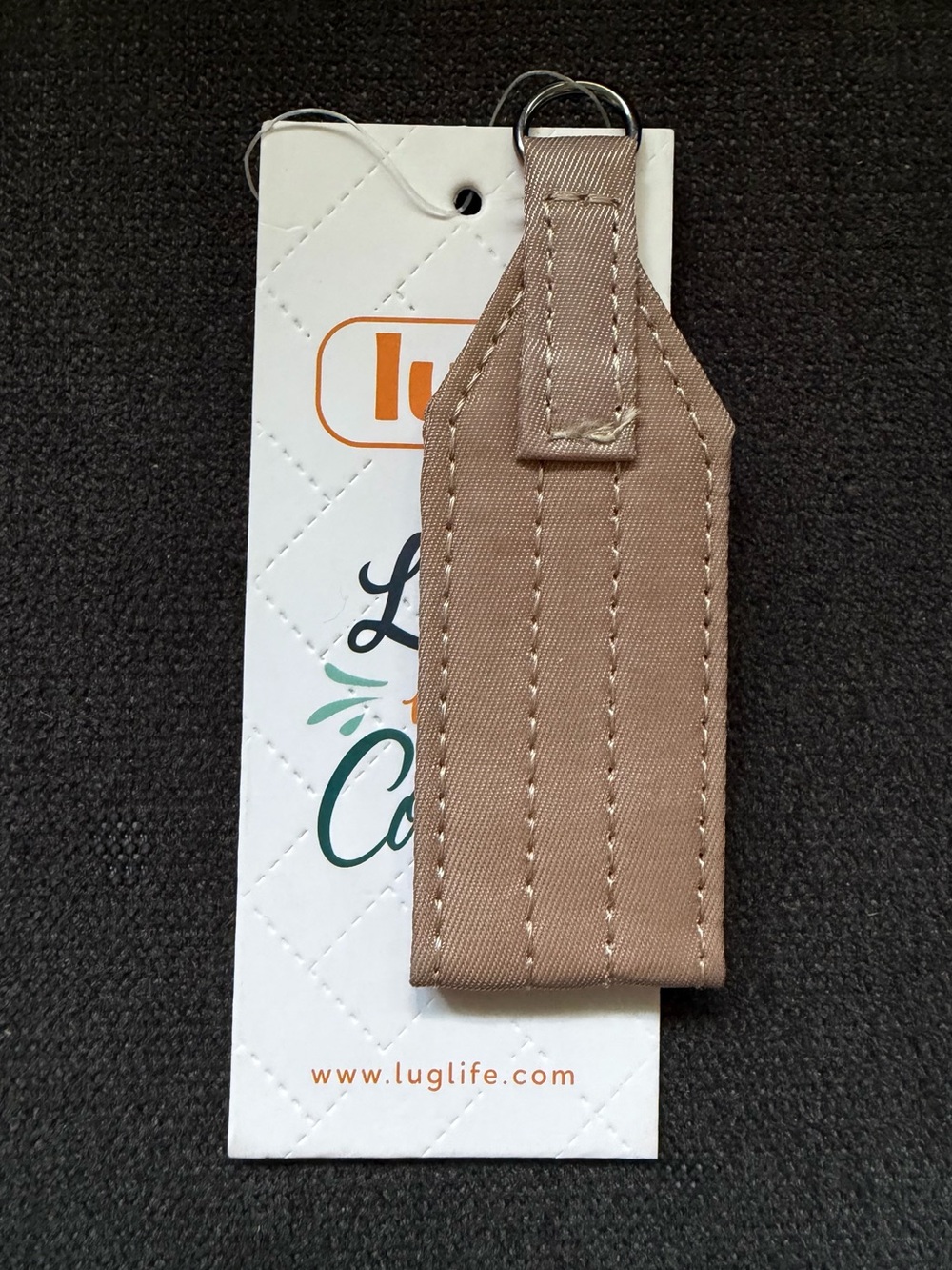 Lug Oversized Bag Purse Zipper Puller - Sand (Tan Taupe Beige Light Brown)